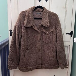 Brown sherpa jacket